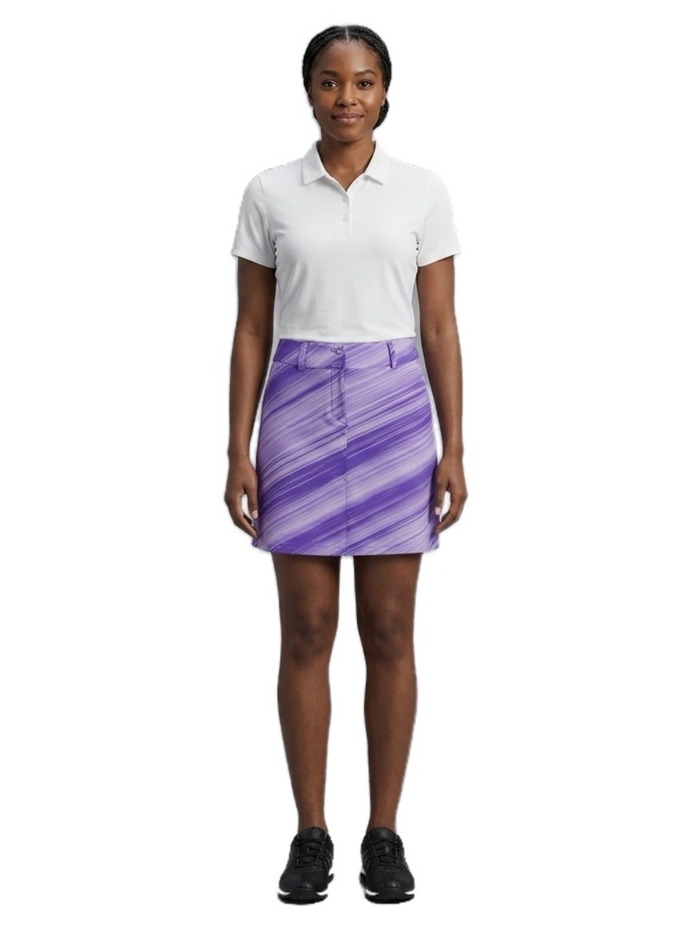 Nike Purple Striped Athletic Golf/Tennis Skirt
